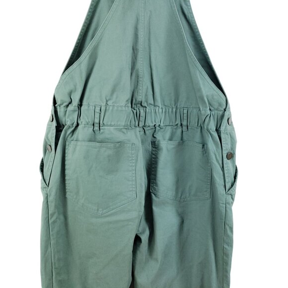 The Nines By Hatch Maternity Green Stretch Overalls Womens XS Elastic Waist Slim - Picture 3 of 10